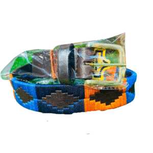 Authentic Gaucho Style Embroidered Leather Belt