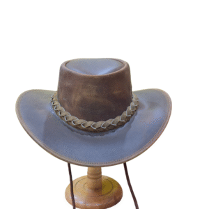 Authentic Outback Brown Leather Hat