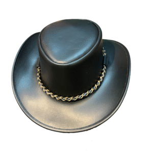 The Midnight Trail (Solid Black Leather with Chain)