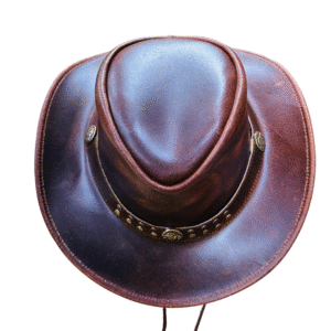 The Sunset Wrangler (Distressed Brown Leather with Lacing)