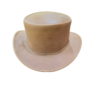 Classic Leather Top Hat - Light Tan