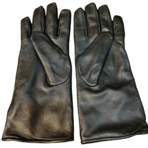 Black Classic Driving Gloves Extended Wrist Style