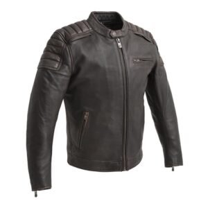 First Manufacturing Crusader Leather Riding Jacket – Hand-Waxed Classic